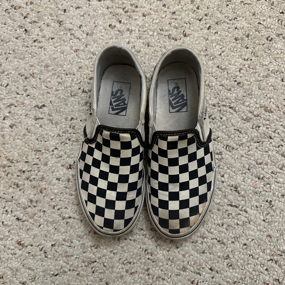 Checkered vans women size 6